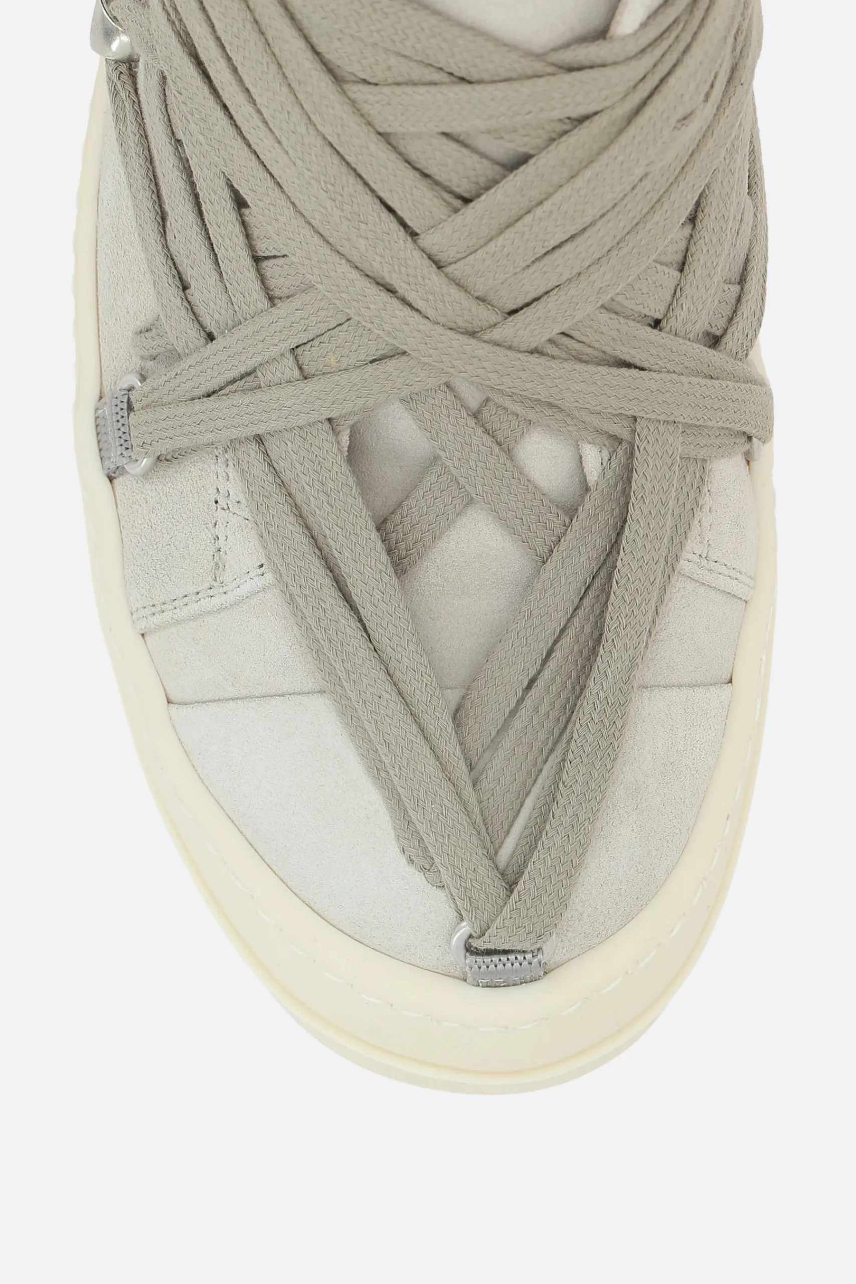 RICK OWENS Megalaced suede sneakers