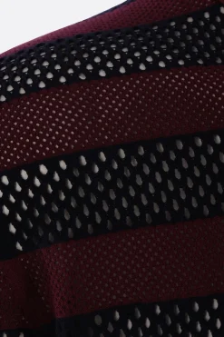 DRIES VAN NOTEN Mercy polo shirt in open fresh stitch knit