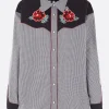 Women MOLLY GODDARD Meredith shirt in Gingham cotton