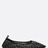 Women TORY BURCH mesh ballerina with crystals