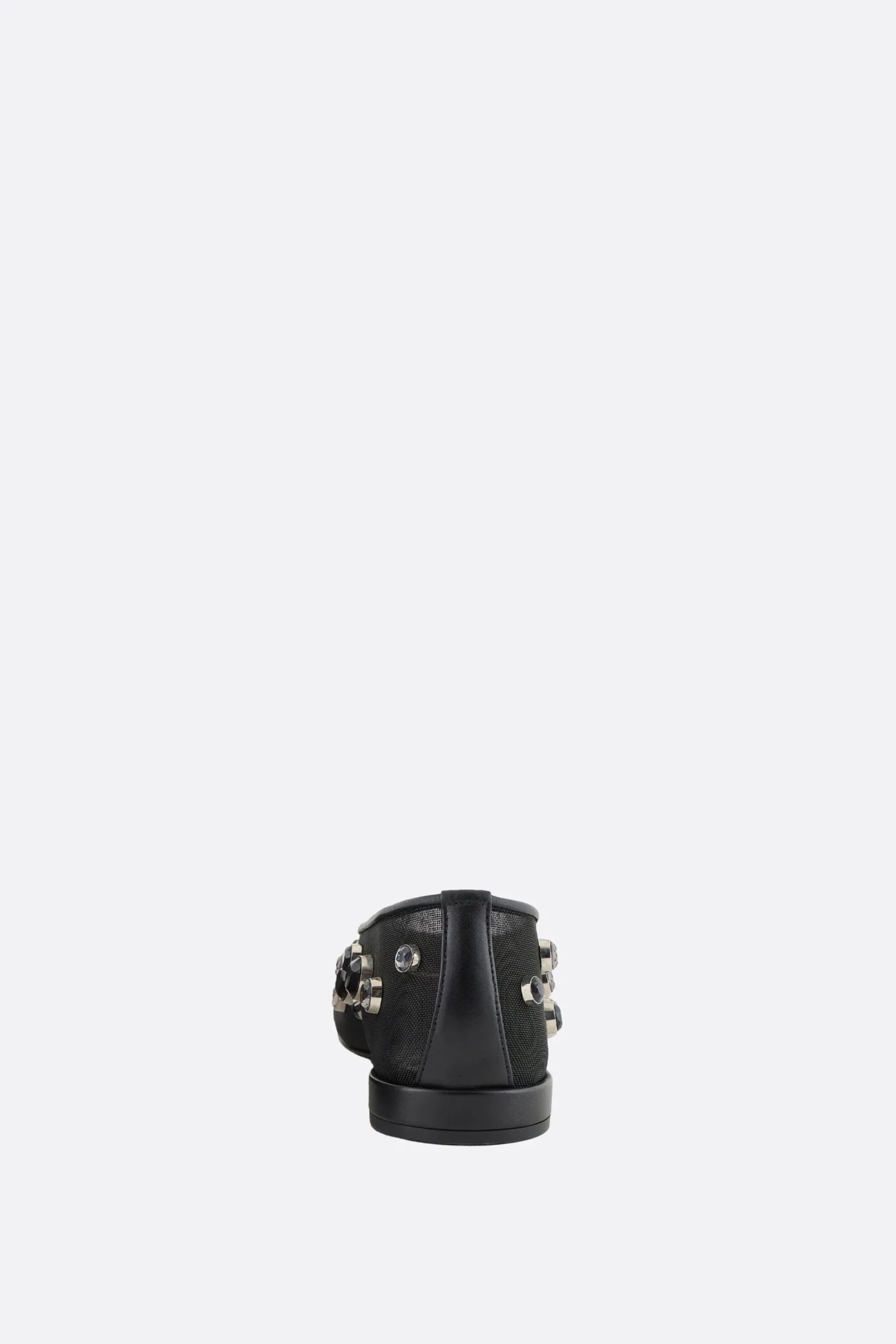 Women GIORGIO ARMANI - 10 CORSO COMO mesh ballerinas with rhinestones