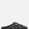 Women GIORGIO ARMANI - 10 CORSO COMO mesh flat mules with rhinestones