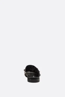 Women GIORGIO ARMANI - 10 CORSO COMO mesh flat mules with rhinestones