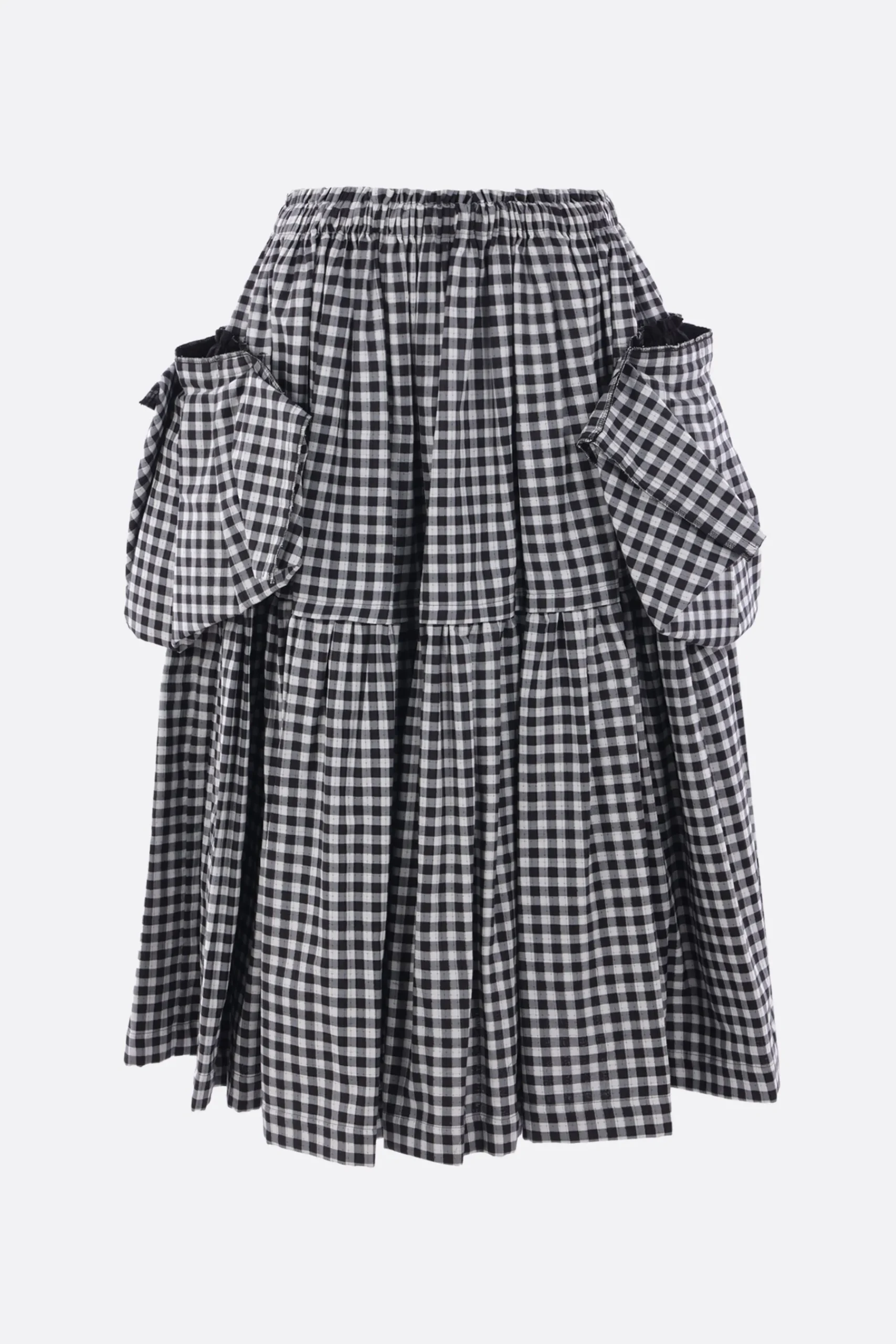 Women TAO COMME DES GARÇONS midi skirt in checkered cotton