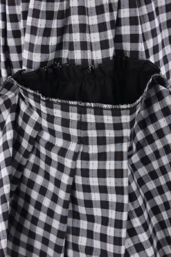 Women TAO COMME DES GARÇONS midi skirt in checkered cotton