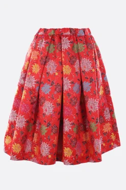Women COMME DES GARÇONS midi skirt in jacquard satin