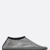 Women CHRISTOPHER ESBER Minette ballerinas in mesh with crystal-embellishment