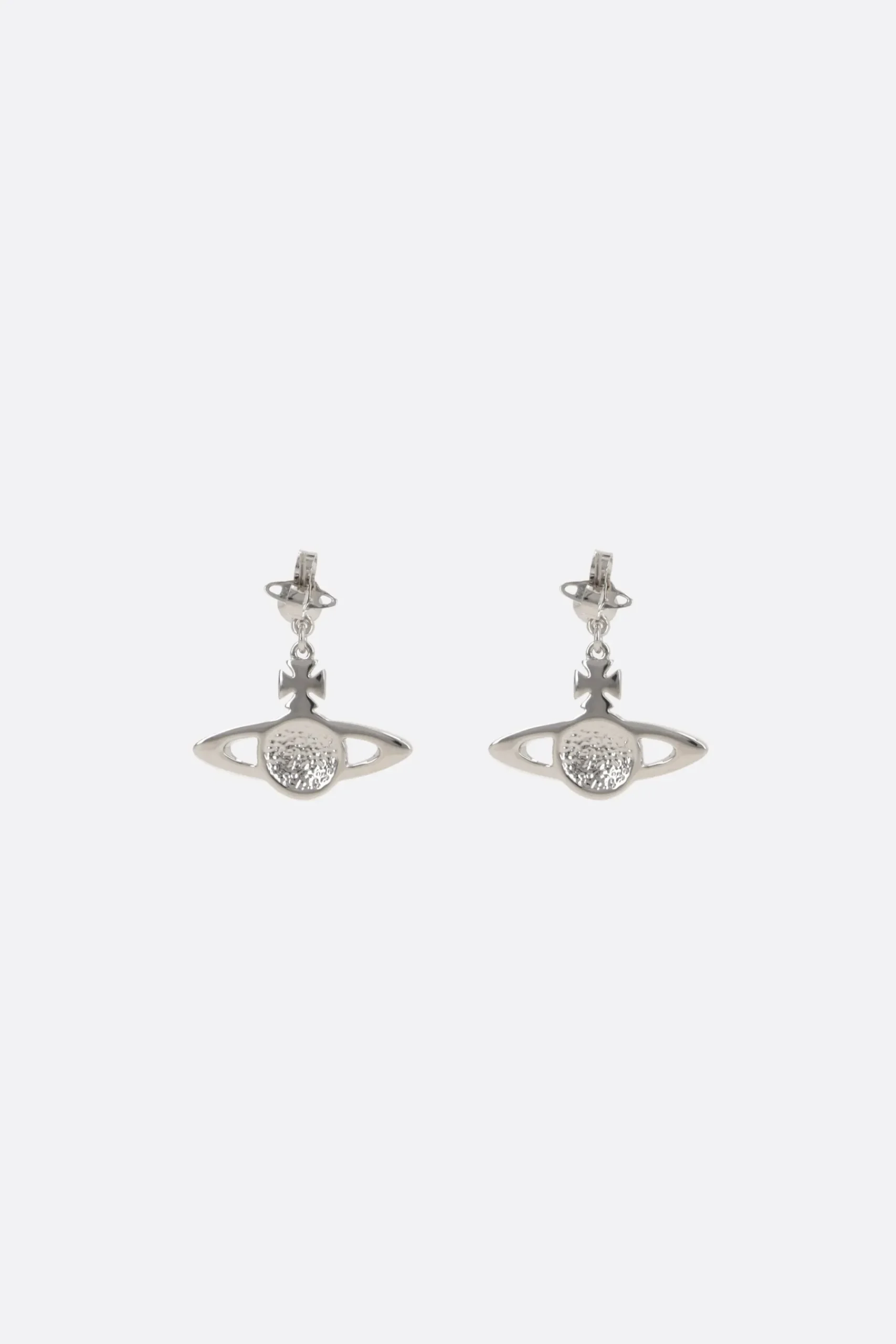 Women VIVIENNE WESTWOOD Mini Bas Relief earrings in brass with crystals