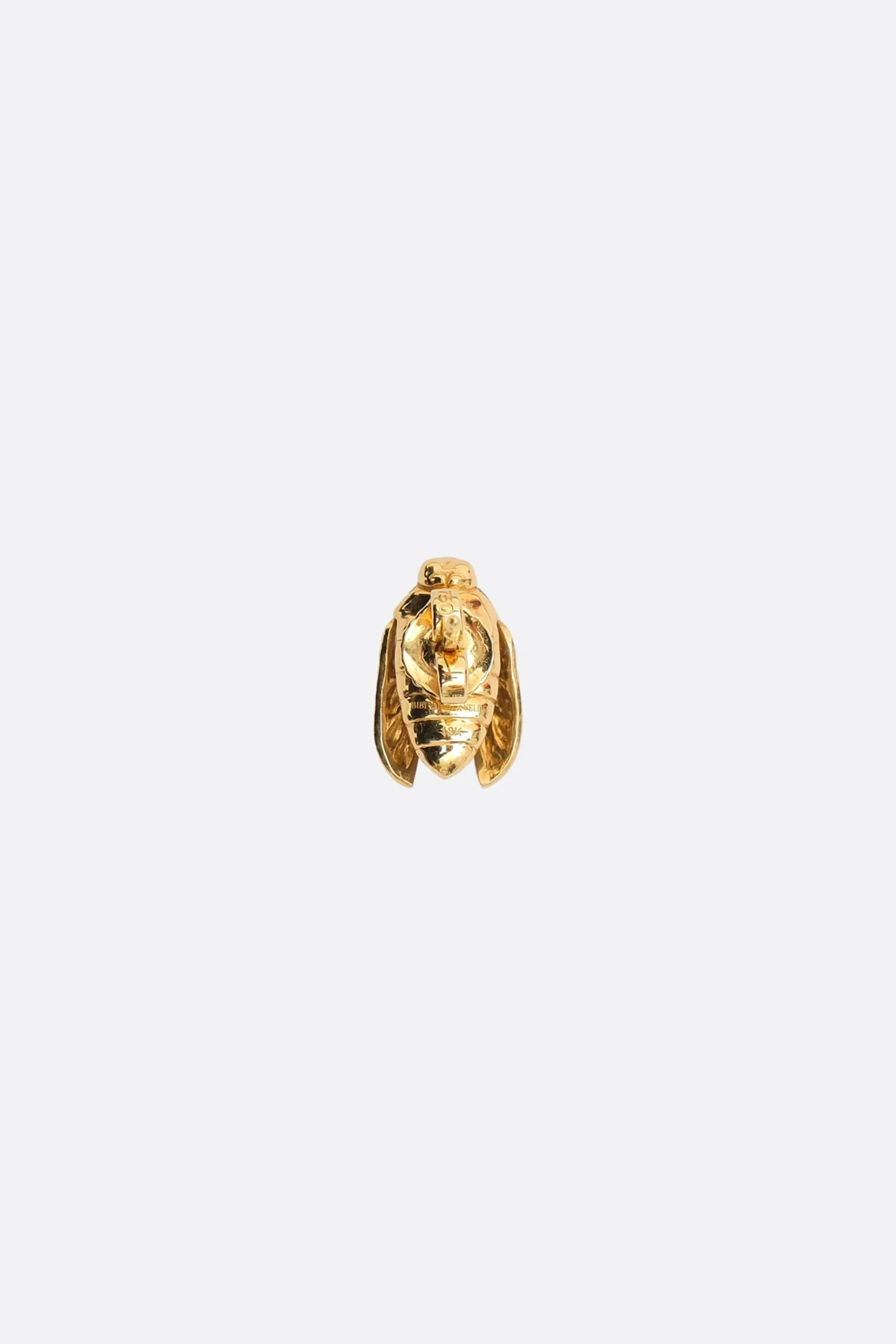 Women BIBI VAN DER VELDEN Mini Scarab Abalone Fly Wings single earring