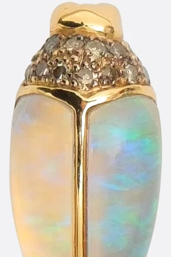Women BIBI VAN DER VELDEN Mini Scarab Opal Stud single earring