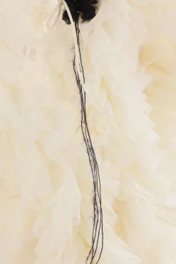 Women PAULINE DUJANCOURT mohair and silk asymmetric dress with ruffles