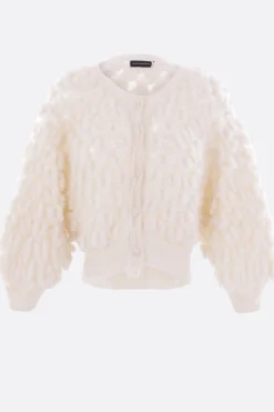 Women PAULINE DUJANCOURT mohair and silk cropped cardigan