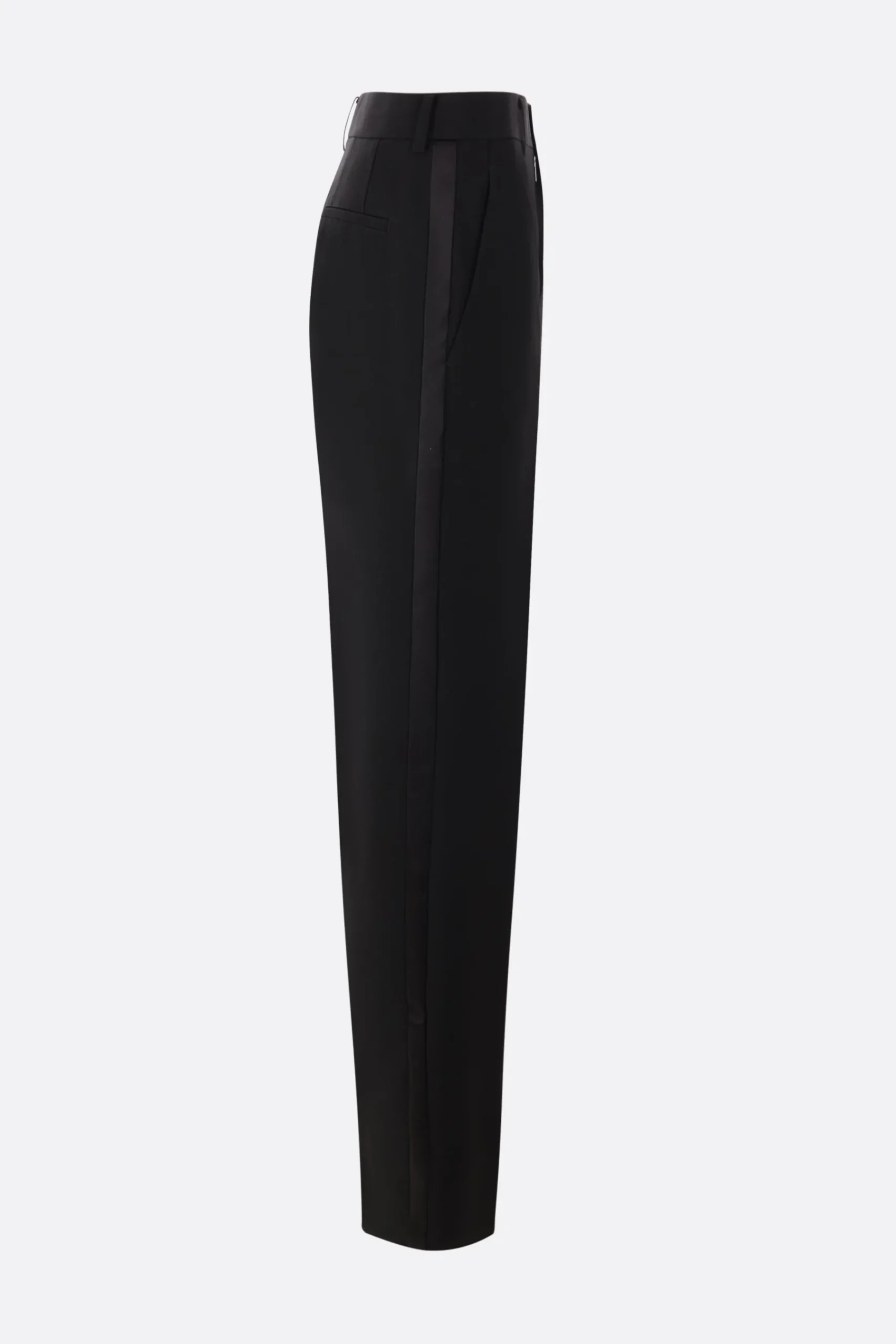 Women NOIR KEI NINOMIYA mohair wool tuxedo trousers