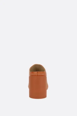 Women MM6 mule in stitch-out leather