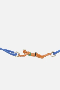 Women ALIITA Nadadora Bikini cord bracelet with gold pendant