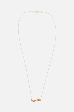 Women ALIITA Nadadora necklace in enameled yellow gold