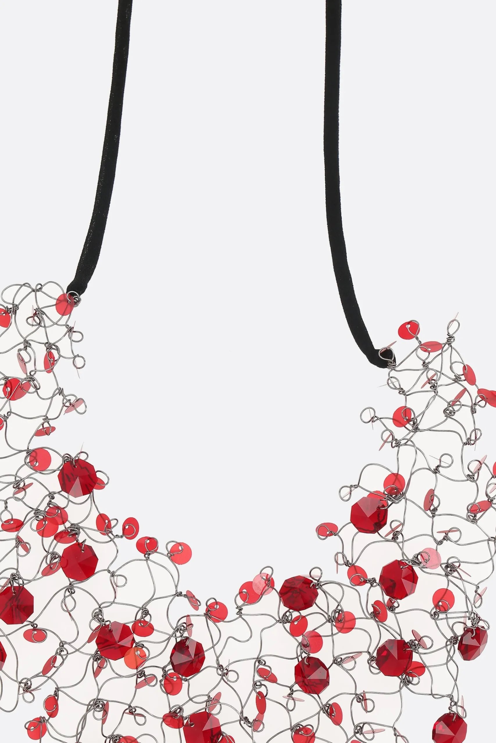 Women MARIA CALDERARA necklace with sequins and crystals