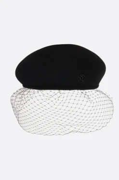 Women MAISON MICHEL New Bonnie Veil felt beret
