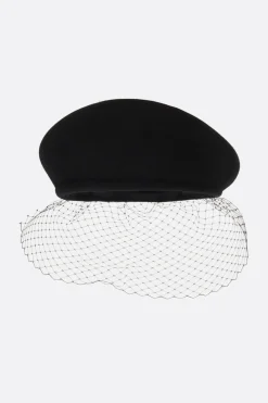 Women MAISON MICHEL New Bonnie Veil felt beret