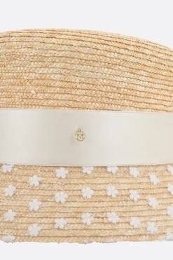Women MAISON MICHEL New Kendall straw bucket hat