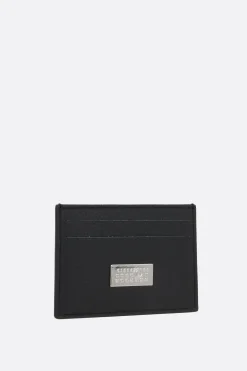 MM6 Numeric card case in grainy leather