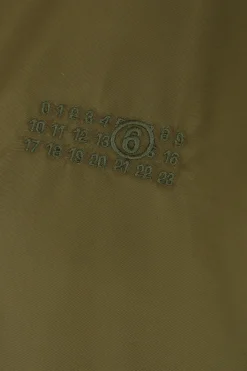 MM6 nylon and denim bomber jacket