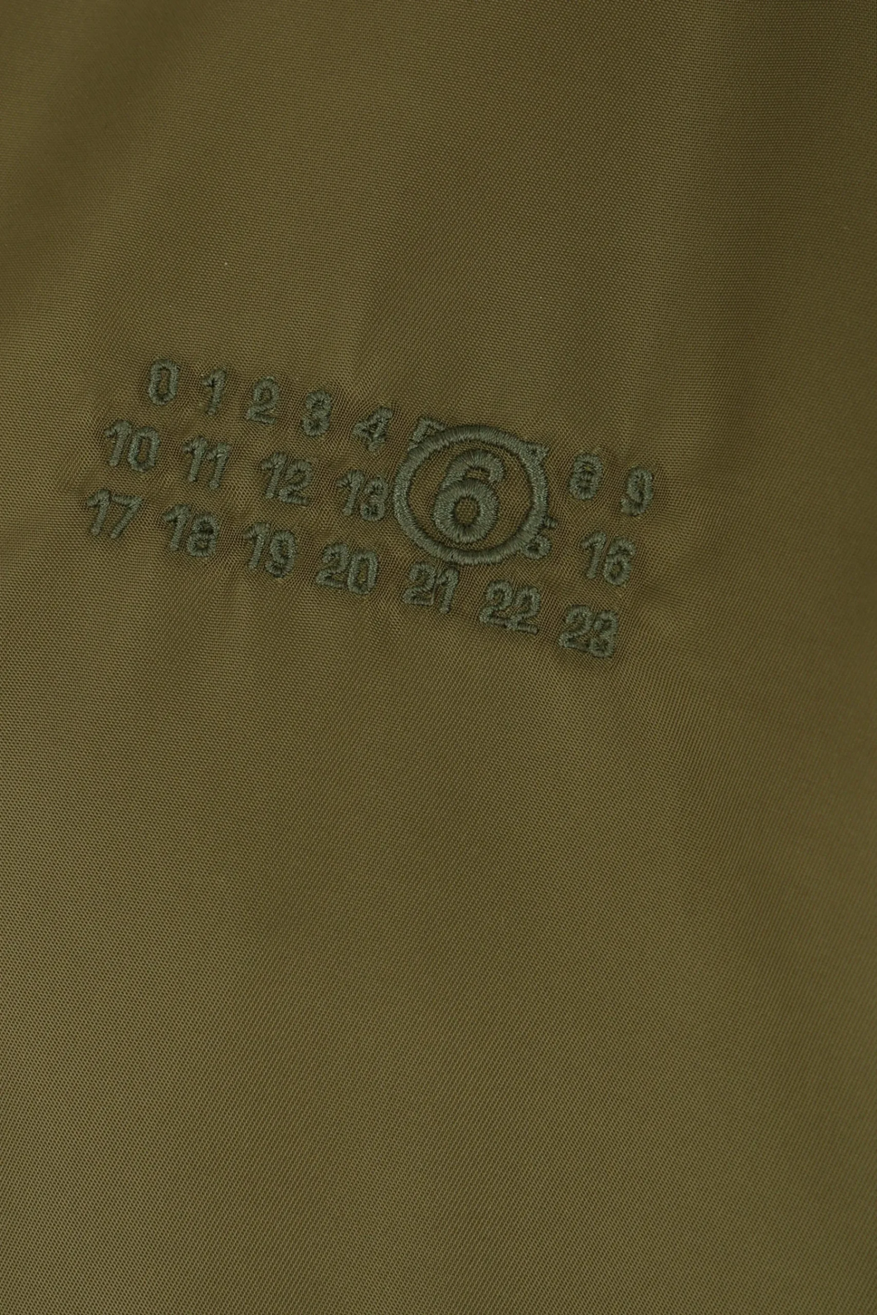 MM6 nylon and denim bomber jacket