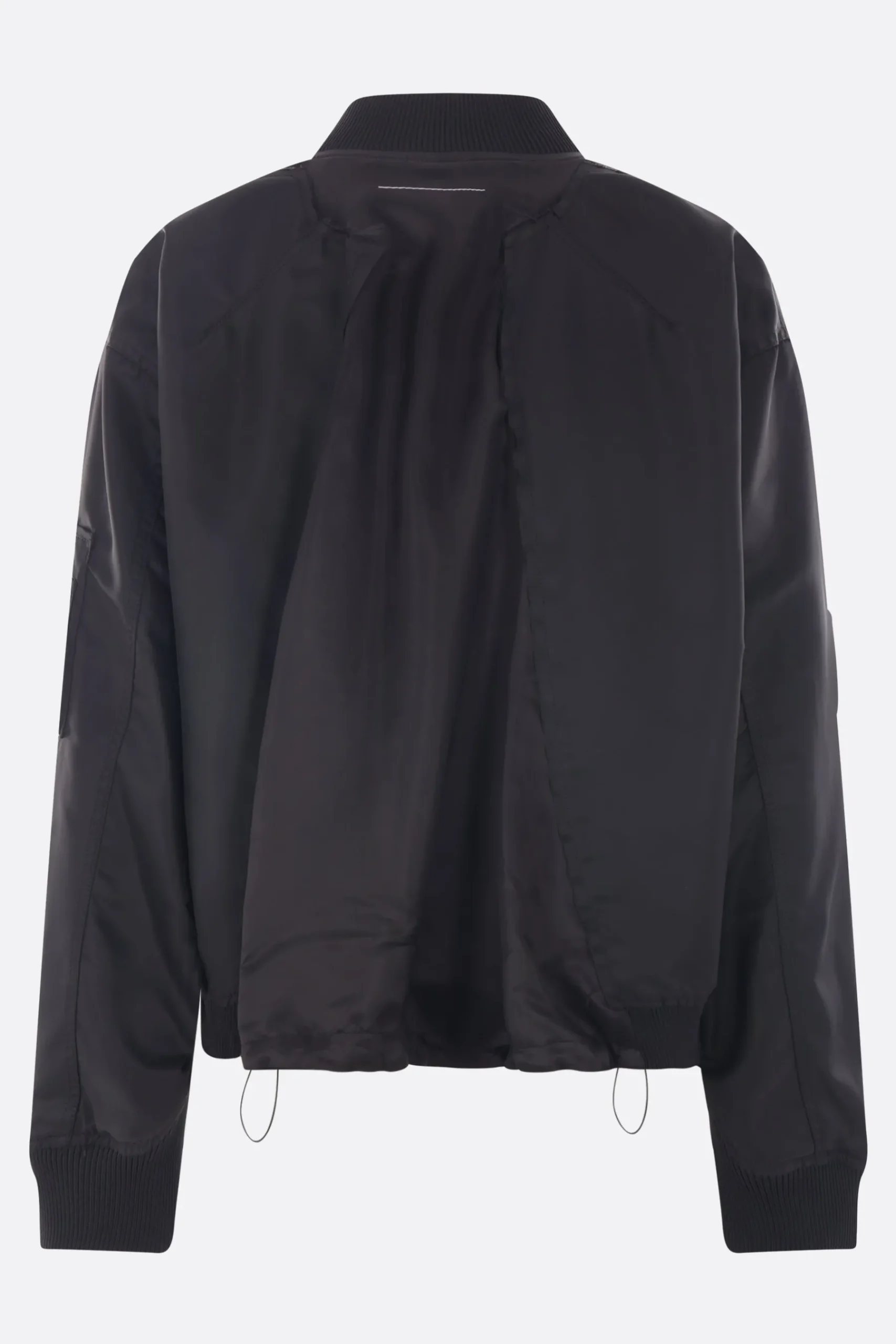 Women MM6 nylon deconstructed bomber jacket