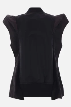 Women SACAI nylon twill and gabardine vest