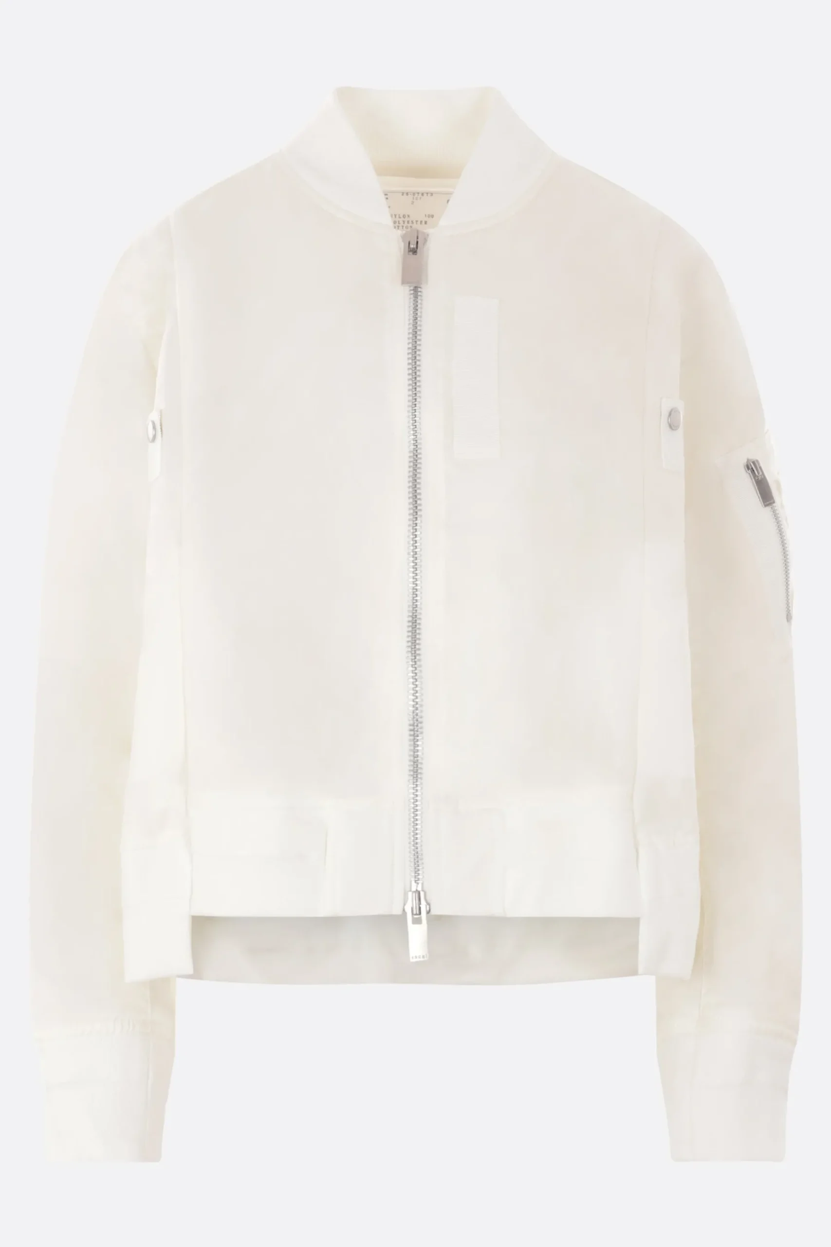 Women SACAI nylon twill bomber jacket