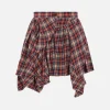 Women VIVIENNE WESTWOOD Nymph linen asymmetric miniskirt