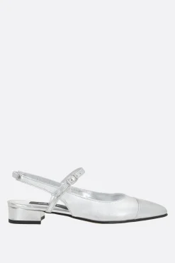 Women CAREL PARIS Oceano laminated leather slingbacks