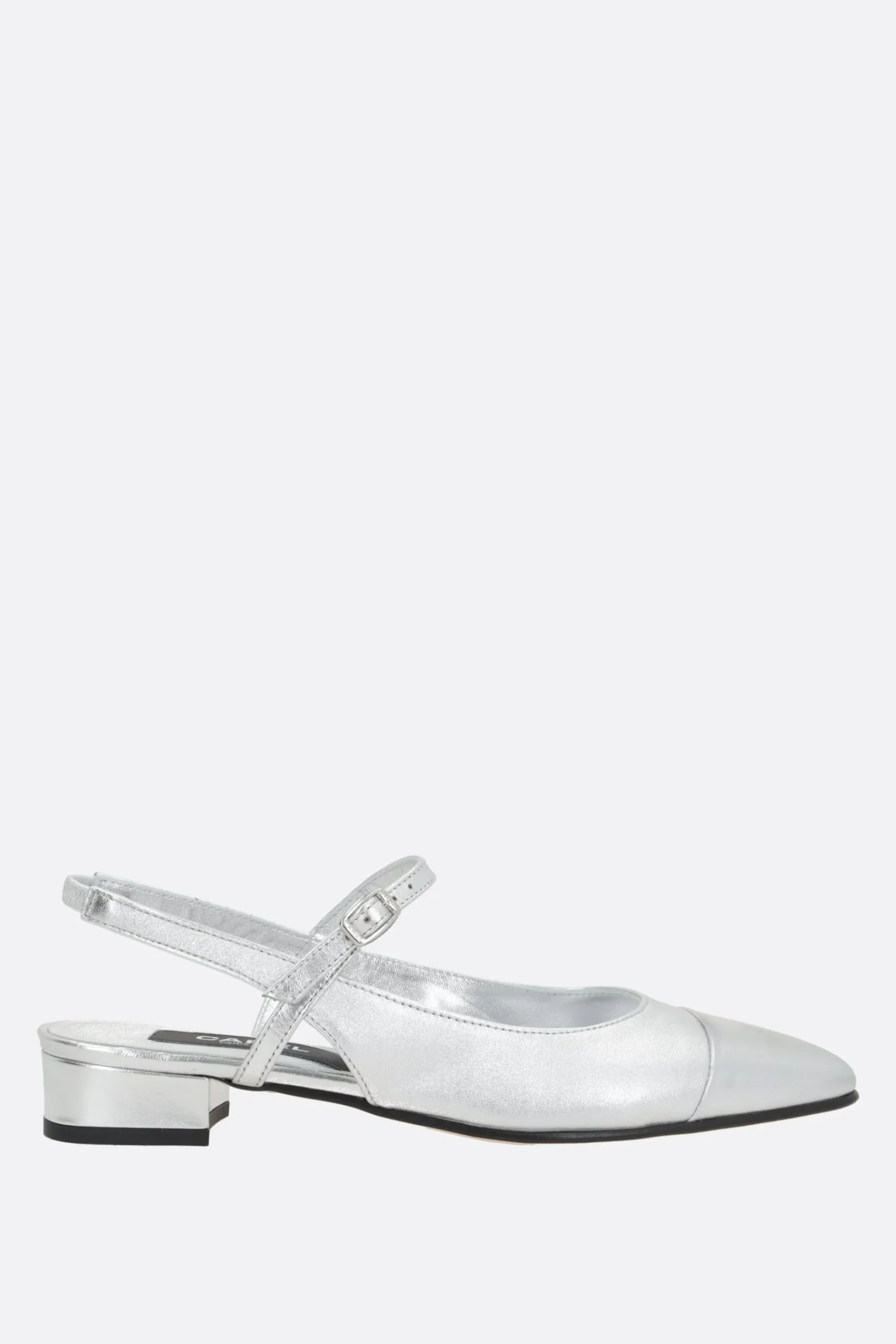 Women CAREL PARIS Oceano laminated leather slingbacks