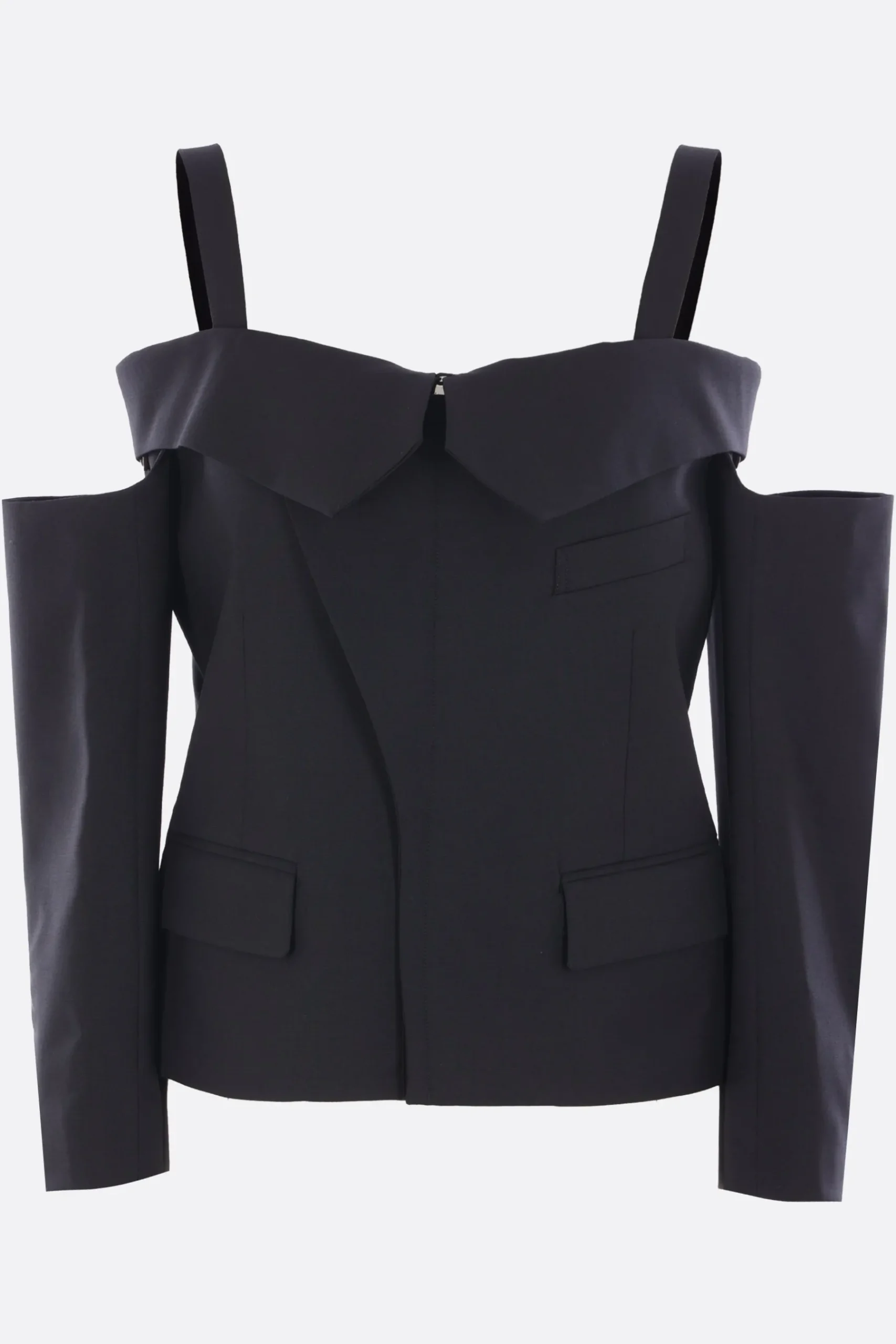 Women NOIR KEI NINOMIYA off-the-shouder top in wool