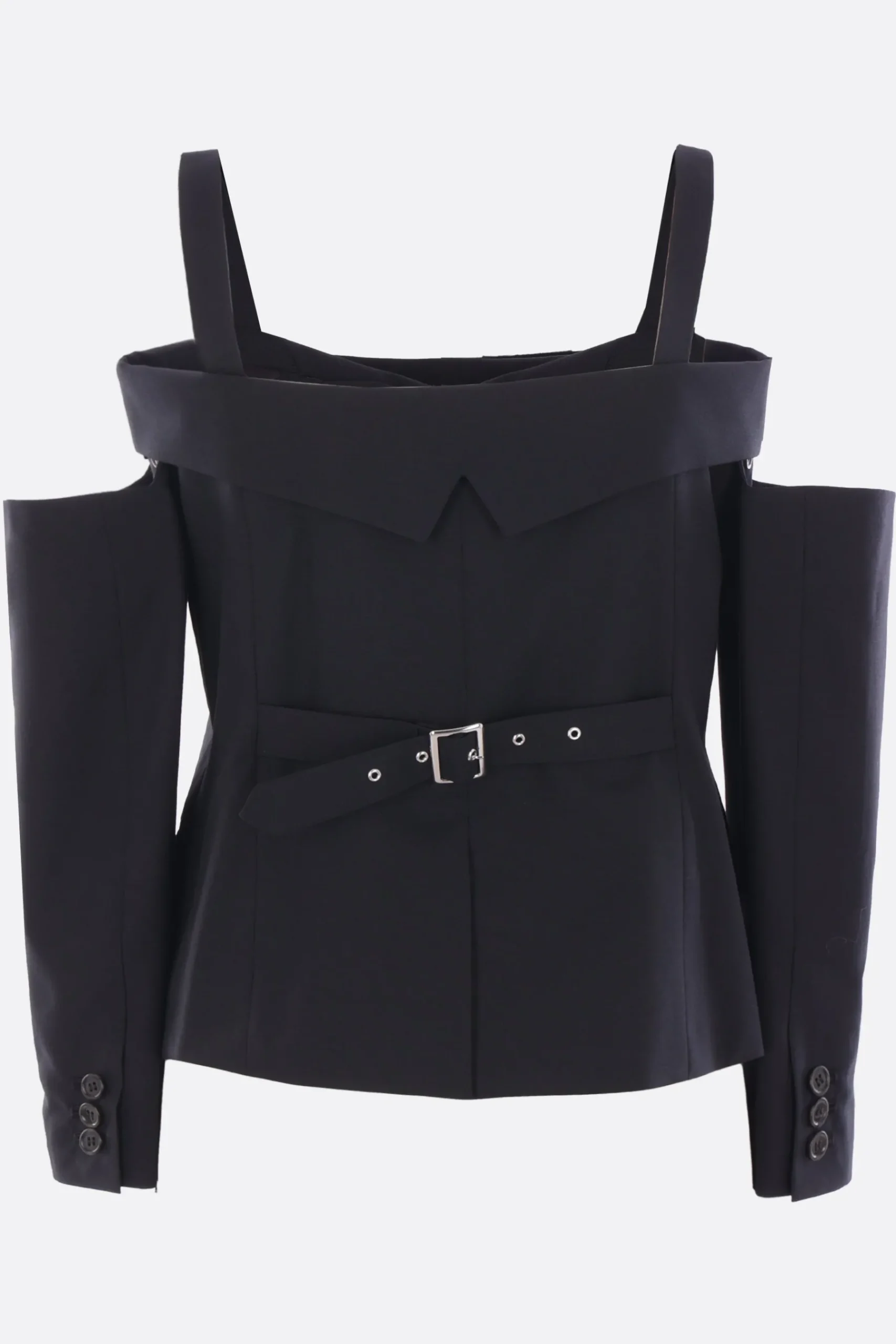 Women NOIR KEI NINOMIYA off-the-shouder top in wool