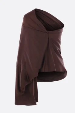 Women RICK OWENS one sleeve top in charmeuse