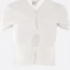 Women CHRISTOPHER ESBER Open Twist lycra cropped top