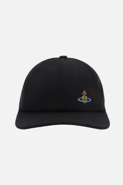 Women VIVIENNE WESTWOOD Orb embroidered canvas baseball cap