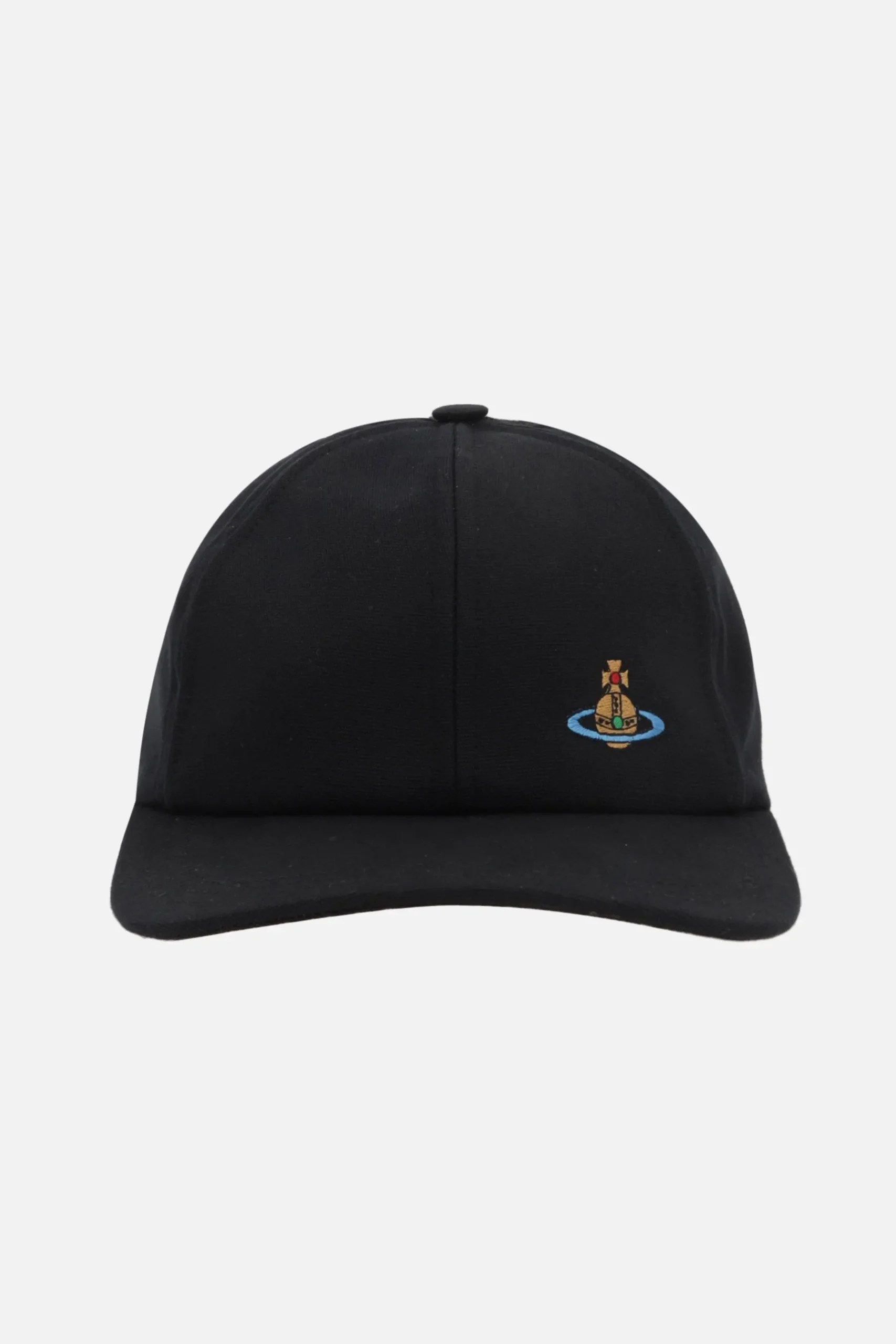 Women VIVIENNE WESTWOOD Orb embroidered canvas baseball cap