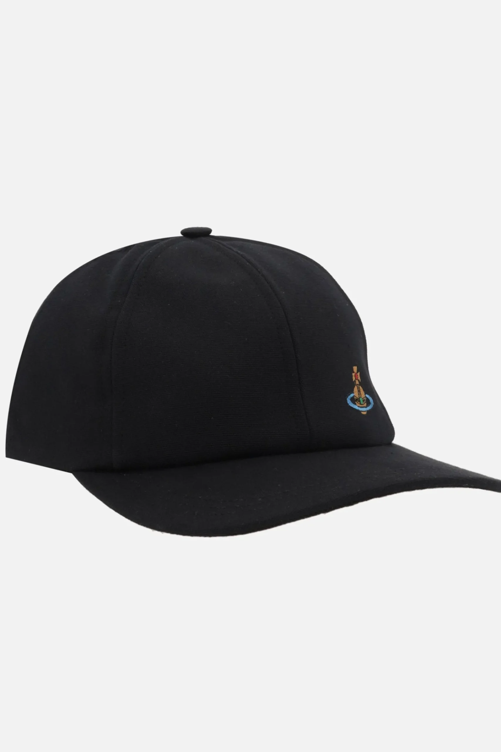 Women VIVIENNE WESTWOOD Orb embroidered canvas baseball cap