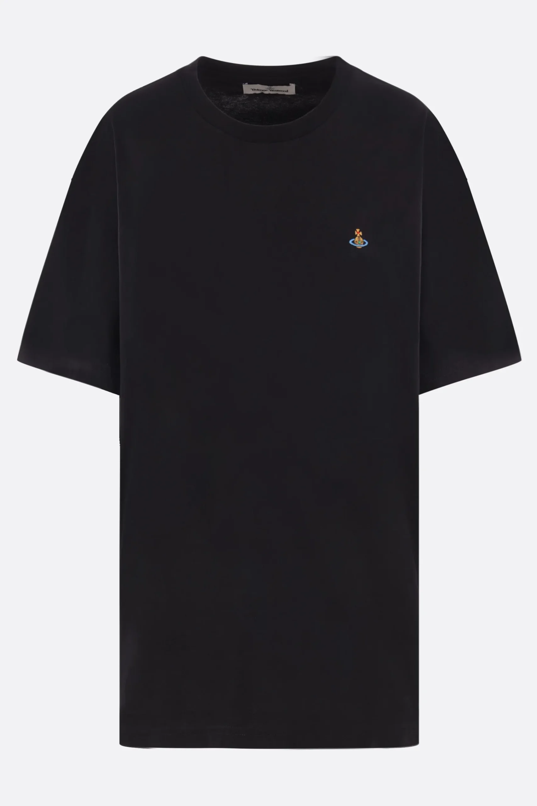 Women VIVIENNE WESTWOOD Orb embroidered organic cotton oversized t-shirt