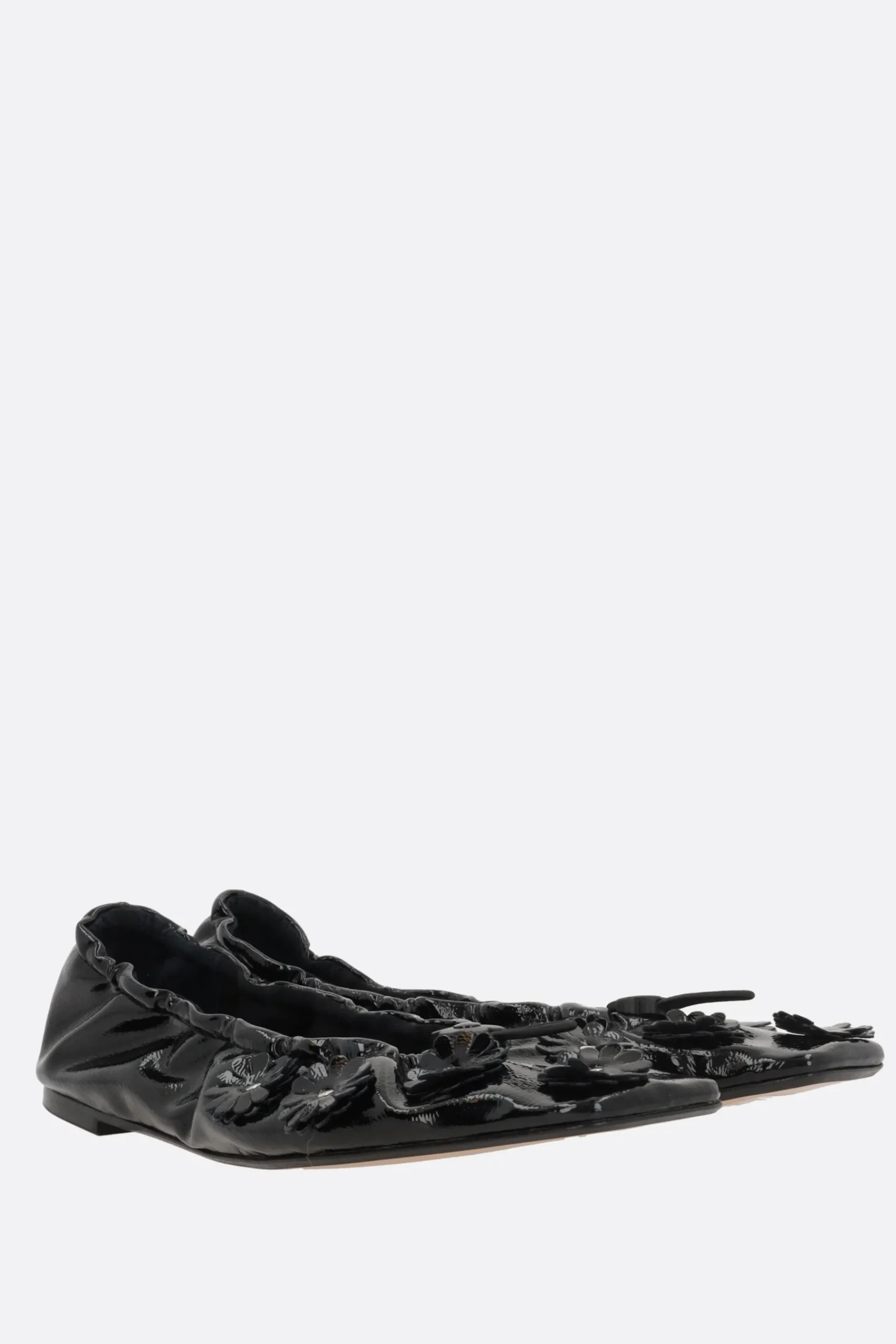 Women CECILIE BAHNSEN Orbella ballerinas in glossy eco-leather