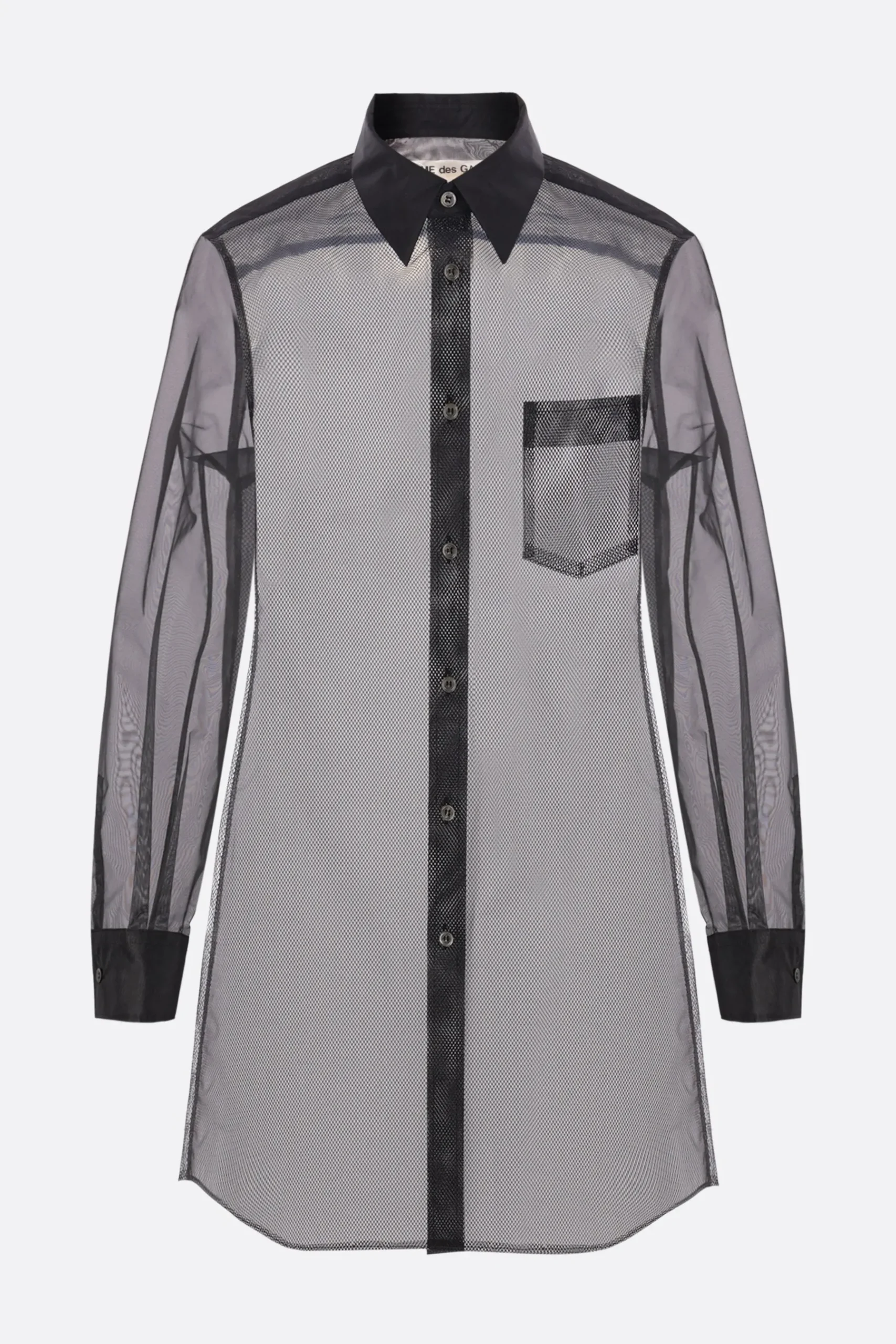 Women COMME DES GARÇONS organza and mesh shirt