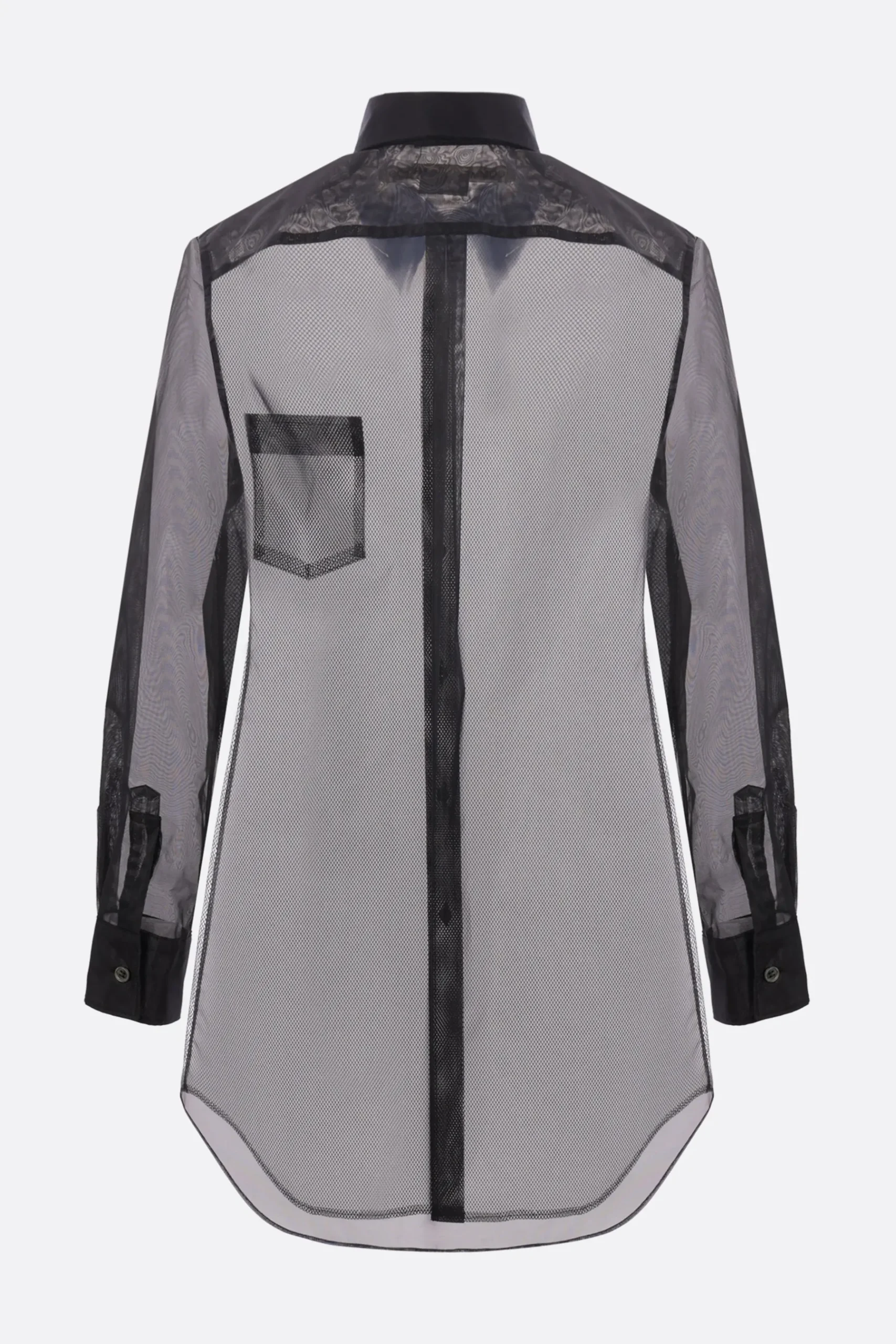 Women COMME DES GARÇONS organza and mesh shirt