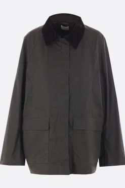 Women TOTEME oversize country jacket in waxed cotton