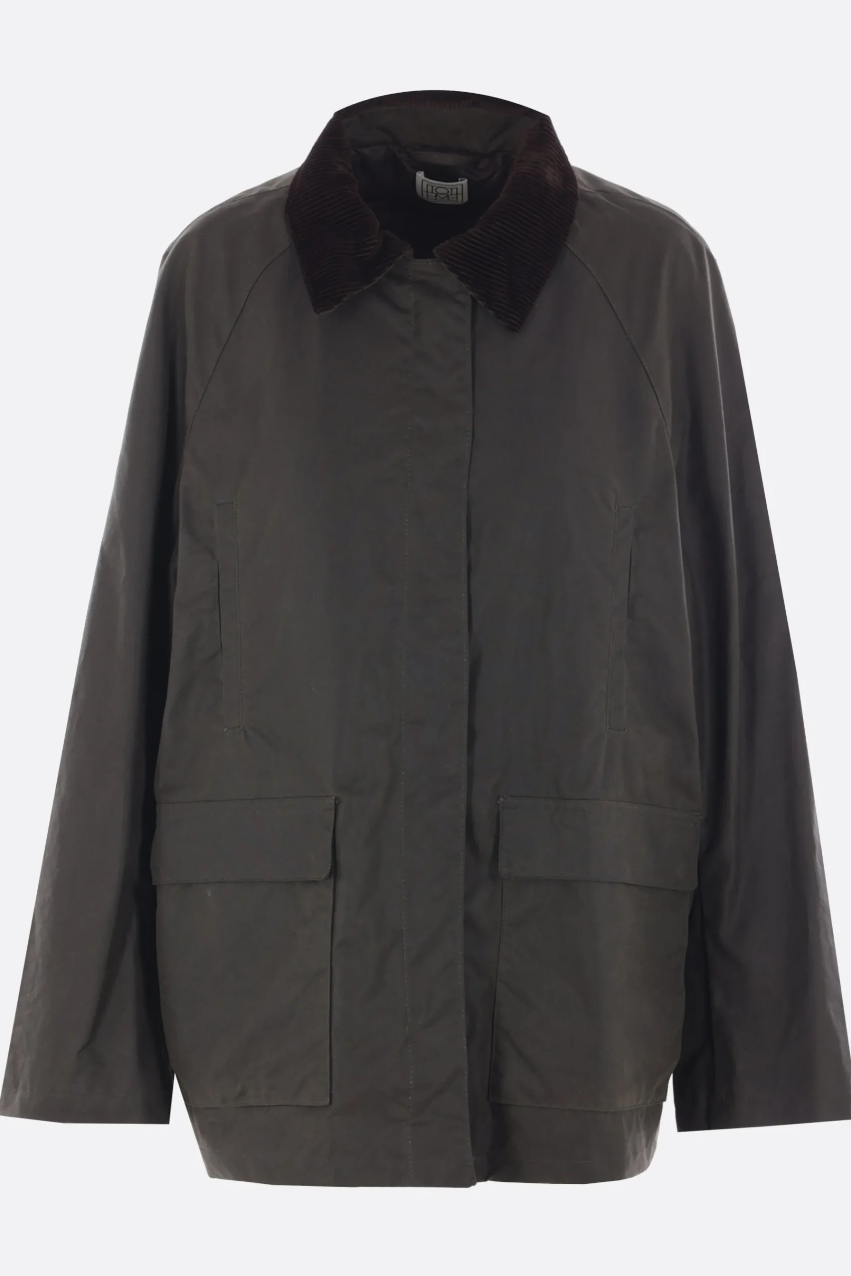 Women TOTEME oversize country jacket in waxed cotton