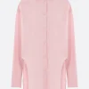 Women LOEWE oversize poplin shirt with curved slits