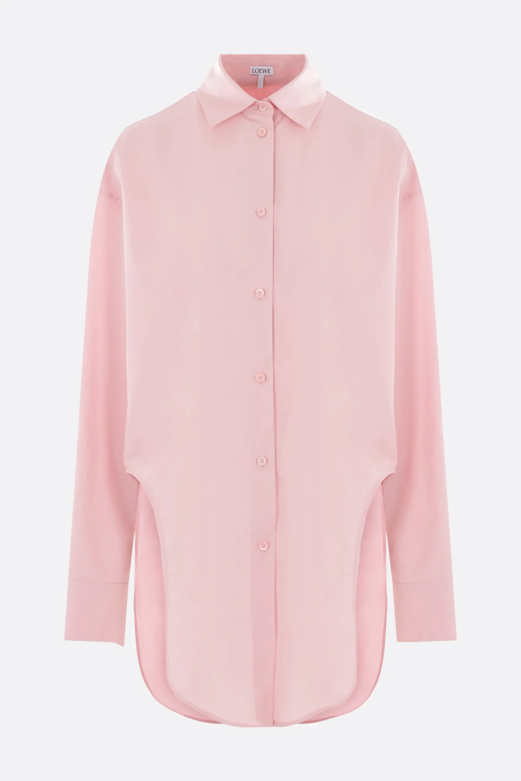 Women LOEWE oversize poplin shirt with curved slits