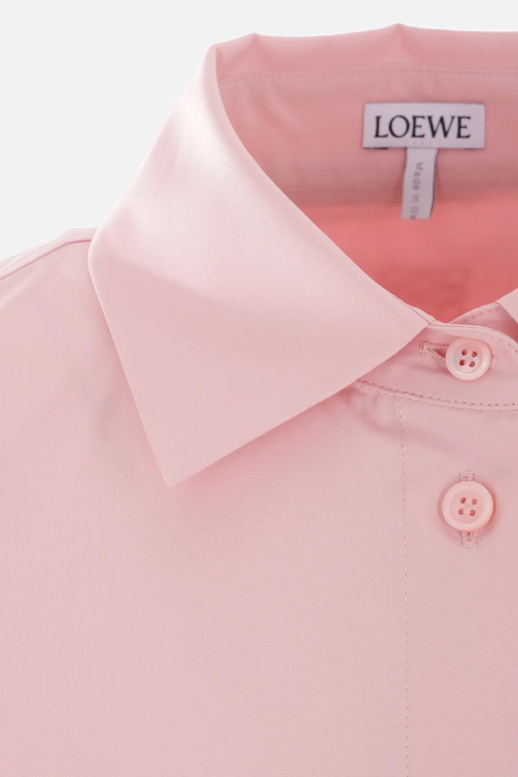 Women LOEWE oversize poplin shirt with curved slits