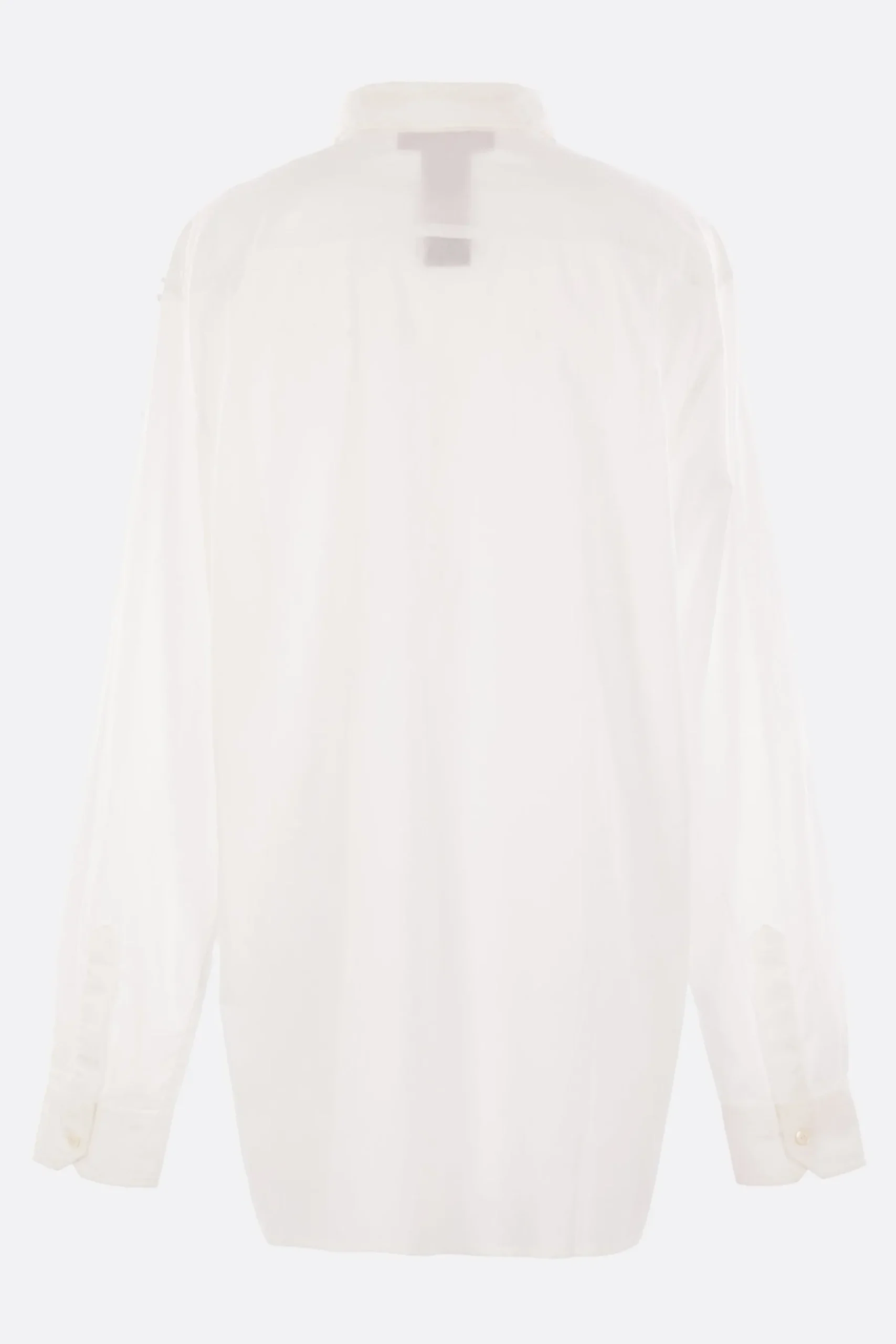 Women MARIA CALDERARA oversize shirt in cotton with beads